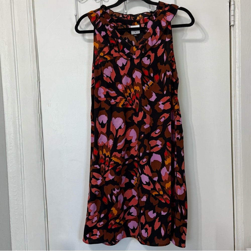 Cabi Style #4454 Sleeveless Monarch Dress Size M - Brown, Pink & Orange